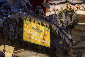 Gasthaus Löwenbräu in Baden-Baden. In winter time, the inn transforms its beer garden into an