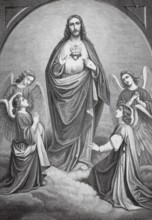 Sacratissimum Cor Iesu is a symbol of the divine love and mercy of Christ in the Catholic Church,