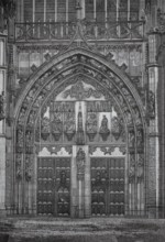 Main portal, St. John's Cathedral, Saint Janskathedraal, important Roman Catholic Gothic cathedral