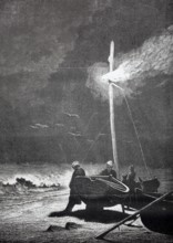 In the evening, a boat is still missing, which is still on the high seas. A beacon was lit on a