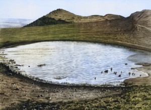Maar am Mosenberg in the Eifel, former volcanic area, Bernkastel-Wittlich district,
