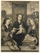 Virgin and Child with Two Female Saints, People from Biblical History, Historical, Authentic,