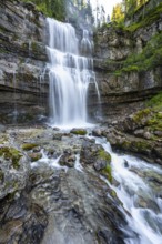 Cascata di Mezzo waterfall, long exposure, Vallesinella, Brenta, Trentino, Italy