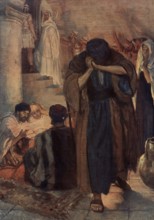 Scene from the biblical story, Jesus and Peter had a central relationship. Jesus called the