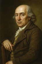 Johann Gottfried Herder in old age, historical illustration from the history of German literature