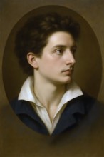 Schiller from the Charles School period, historical illustration from the history of German