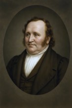 Jean Paul, historical illustration from the history of German literature from 1885, digitally