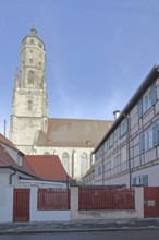Late Gothic St. Georg church with Daniel church tower, Nördlingen, Bavaria, Germany