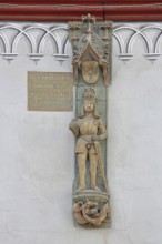 Sculpture and monument to German and Austrian Emperor Maximilian I, Holy Roman Empire, knight with