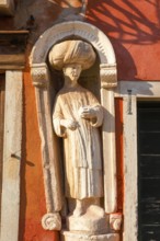 Mori statue at Campo dei Mori, Venice, Veneto, Italy