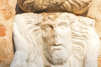 Mori statue at Campo dei Mori, Venice, Veneto, Italy