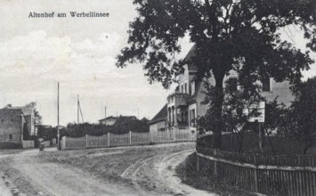 Altenhof am Werbellinsee, today Barnim district, Brandenburg, Germany, postcard, view around 1900 -