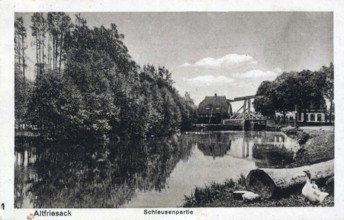 Altfriesack, Schleuse, Amt Friesack is located in the Havelland district on the edge of the