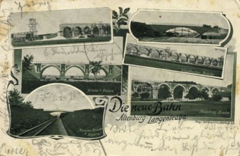 Altenburg - Langenleuba, the new railway, today Altenburger Land district, Thuringia, Germany,