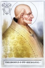 Theodore I (born in the 6th or 7th century in Jerusalem, died 14 May 649 in Rome) was Pope from 24