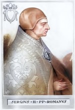 Sergius II (born around 790, died 27 January 847) was the 102nd Pope of the Catholic Church from