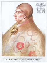Pius III, originally Francesco Todeschini Piccolomini (born 29 May 1439 in Siena, died 18 October