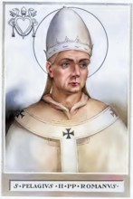 Pelagius II (born in Rome, died 7 February 590) was Bishop of Rome from his election on 26 November