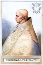 Severinus (died 2 August 640) was Pope from 638 until his death, Historical, authentic, digitally