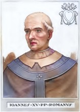 John XV (died March 996) was Pope from 985 to 996, Historical, authentic, digitally restored