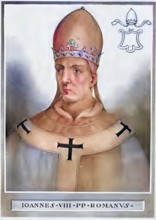 John VIII (born in front of 852 in Rome, died 16 December 882 in Rome) was Roman Catholic Pope from