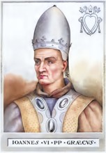 John VI (died 11 January 705 in Rome) was Greek and Pope from 701 to 705, Historical, authentic,