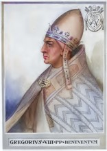 Gregory VIII, originally Albertus de Morra (born around 1100 (1105-1110?) in Benevento, died 17