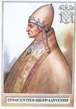 Innocent IV, actually Sinibaldo de Fieschi (born around 1195 in Genoa, died 7 December 1254 in