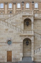 Buda Castle, Stöckl staircase between the Riding Hall and the Royal Guard, Budapest, Hungary