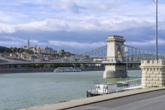 Fisherman's Bastion and Chain Bridge, Budapest, Hungary