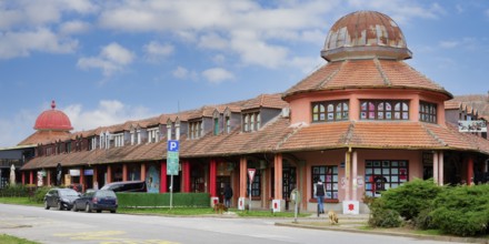 Shopping arcade, Sremski Karlovci, Vojvodina province Serbia