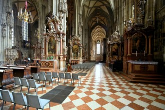 12th Century St. Stephen's Cathedral, Lateral nave, Vienna, Austria
