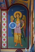 Bulgarian Orthodox Rock cave Monastery of Saint Dimitar Basarbowski, Church interior, Basarbovo,