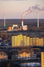Müll-Heiz-power plant Bremerhaven, waste incineration plant that generates electricity and district