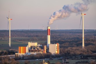 Müll-Heiz-power plant Bremerhaven, waste incineration plant that generates electricity and district