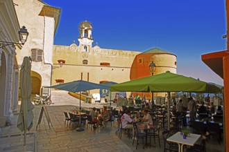 Place du Donjon or Piazza di Acorte on the citadel, behind the governor's palace, old town, Bastia,