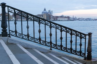 View from the island of Guidecca (Sestiere Dorsoduro) to Fondamente Zattere, Venice, Veneto, Italy