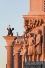 Doge's Palace, corner capital Noah's Drunkenness with his sons Shem (covering Noah's nakedness with
