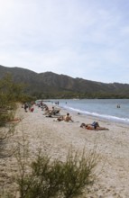 Beach or Plage de la Roya on the Gulf of Saint-Florent in the Mediterranean, Haute-Corse, Corsica