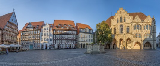 Marktplatz Panorama Hildesheim Germany