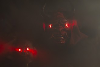 Krampus, Raunacht, winter, Waldburg Castle, Waldburg, Allgäu, Baden-Württemberg, Germany