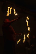 Fire Breather with Wreath, Raunacht, Winter, Waldburg Castle, Waldburg, Allgäu, Baden-Württemberg,