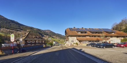 Gasthof Hotel Engel, Schwarzwaldhaus, general architecture, houses, Simonswald Engel bus stop,