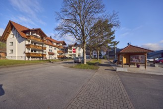 Houses, general architecture, residential buildings, apartment buildings, street, sidewalk,