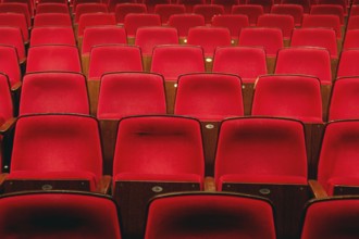 Chairs, chair, seat, seating, folding seat, vacant, empty, theater, Ernst Deutsch Theater, Hamburg,