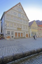 Historical half-timbered house and natural history museum and former Old Lyceum, Reutlingen,