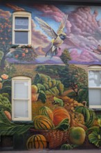 Arvada, Colorado - A mural on a house in Olde Town Arvada