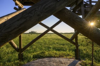 Observation tower Observation tower at Vianaavan Lintutorni, hiking area near Rovaniemi,