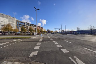 General architecture, building, renovation, construction site, lantern, pedestrian crossing, cycle