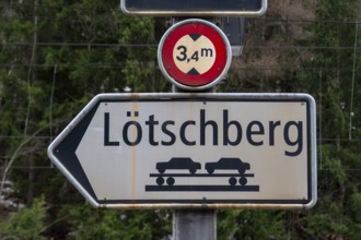 Lötschberg Autoverlad guide, Goppenstein, Valais, Switzerland